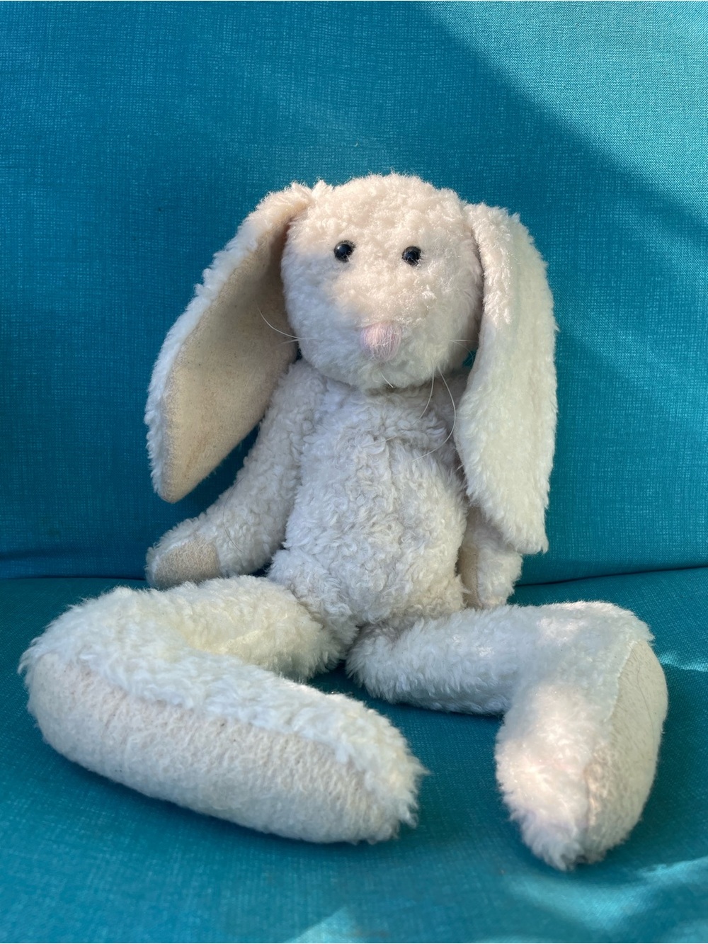Plush Cream Bunny Stuffed Animal - Soft Comfort Toy